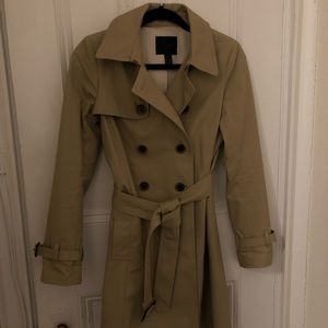 Authentic JCrew Tan Trench Coat